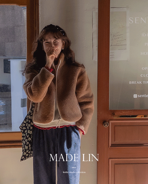 [베스트특가 1만원 할인]MADE LIN덴트 부들부들 폭닥 배색 후리스 집업[size:F(55~66반)]