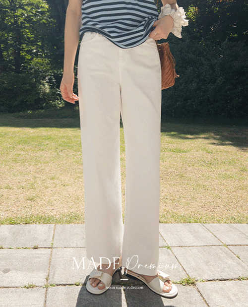 [3천장돌파][베스트특가 9천원할인]MADE PREMIUM퓨어코튼 데일리 일자핏 밴딩 팬츠[size:S,M,L]