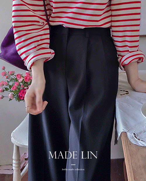 [베스트특가 4천원 할인]MADE LIN언더블 핀턱 와이드 큐롯 팬츠[size:S,M,L]